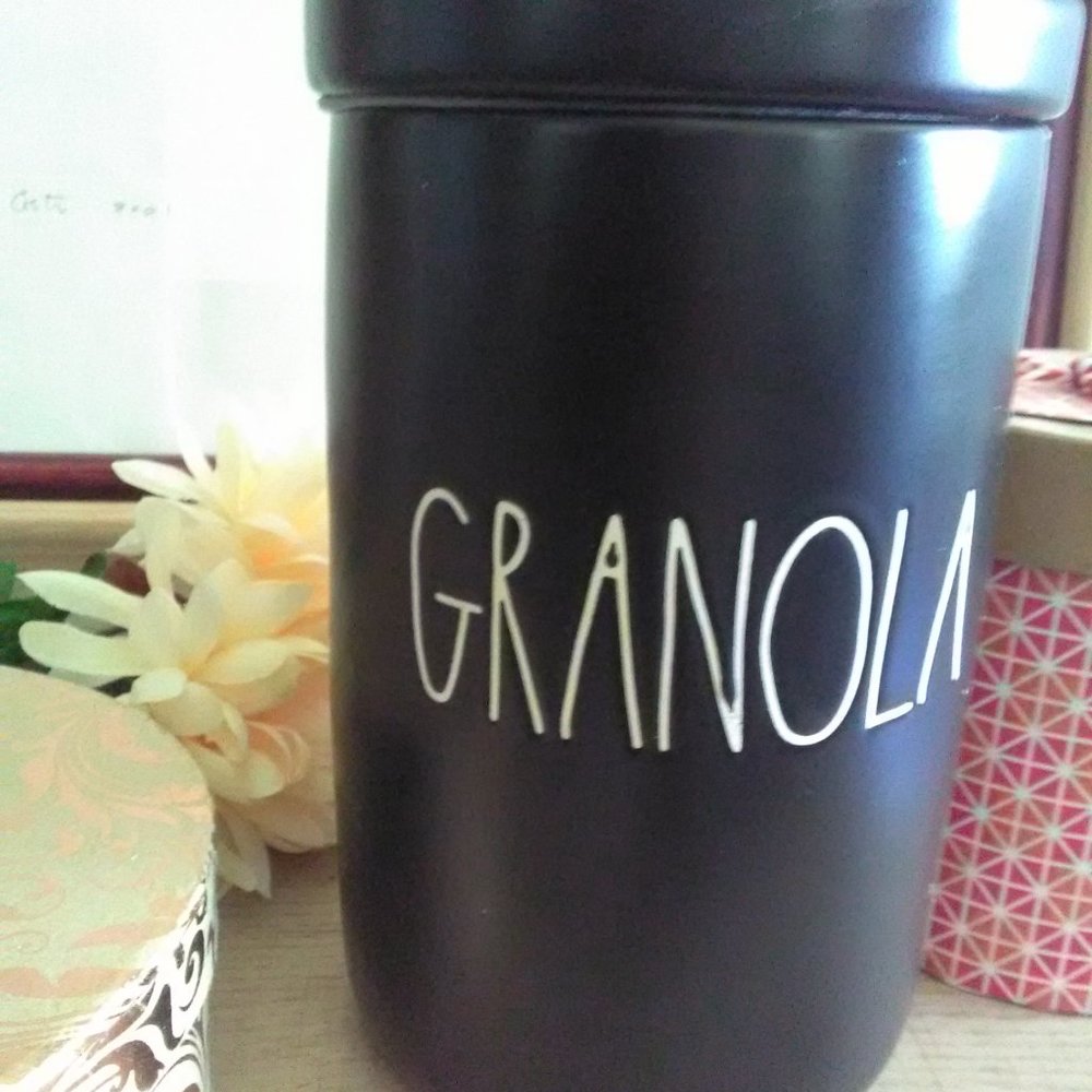 BNIB RAE DUNN GRANOLA Ceramic Canister - Picture 2 of 8